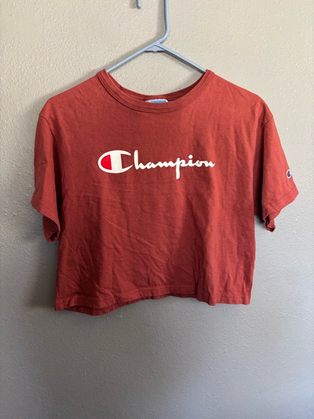 Champion Rust Red Cropped T‑Shirt